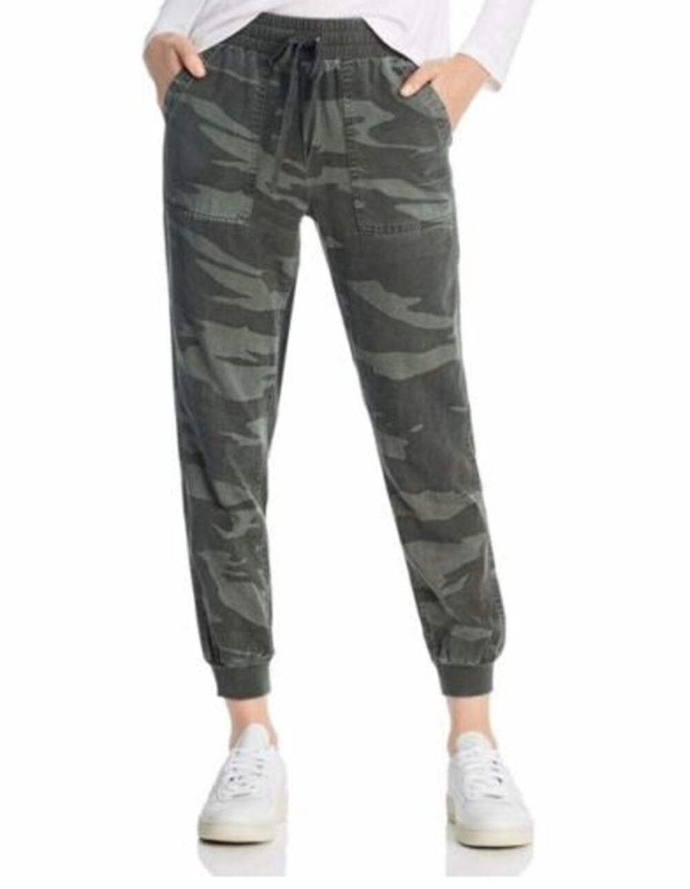 SPLENDID Camo Rayon Tie Waist Joggers // M